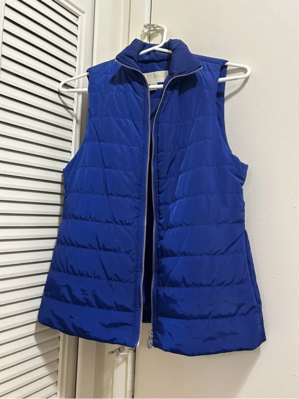 Michael Kors Royal Blue Quilted Puffer Vest
